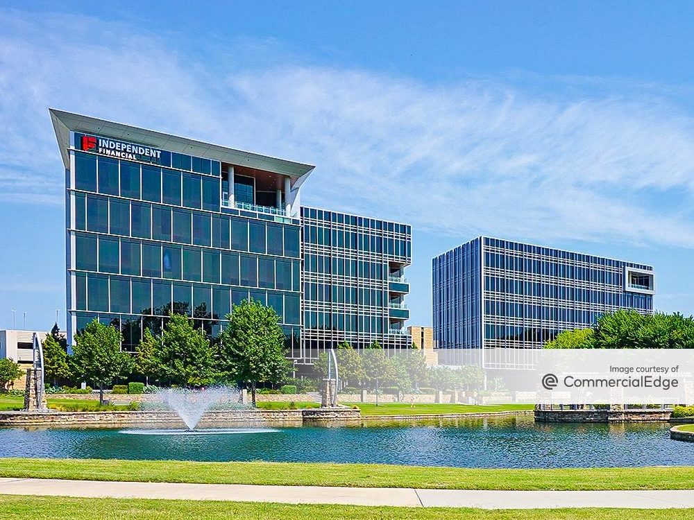 Exterior shot of 7677 Henneman Way in McKinney, Texas, a six-story, 200,000-square-foot office building.