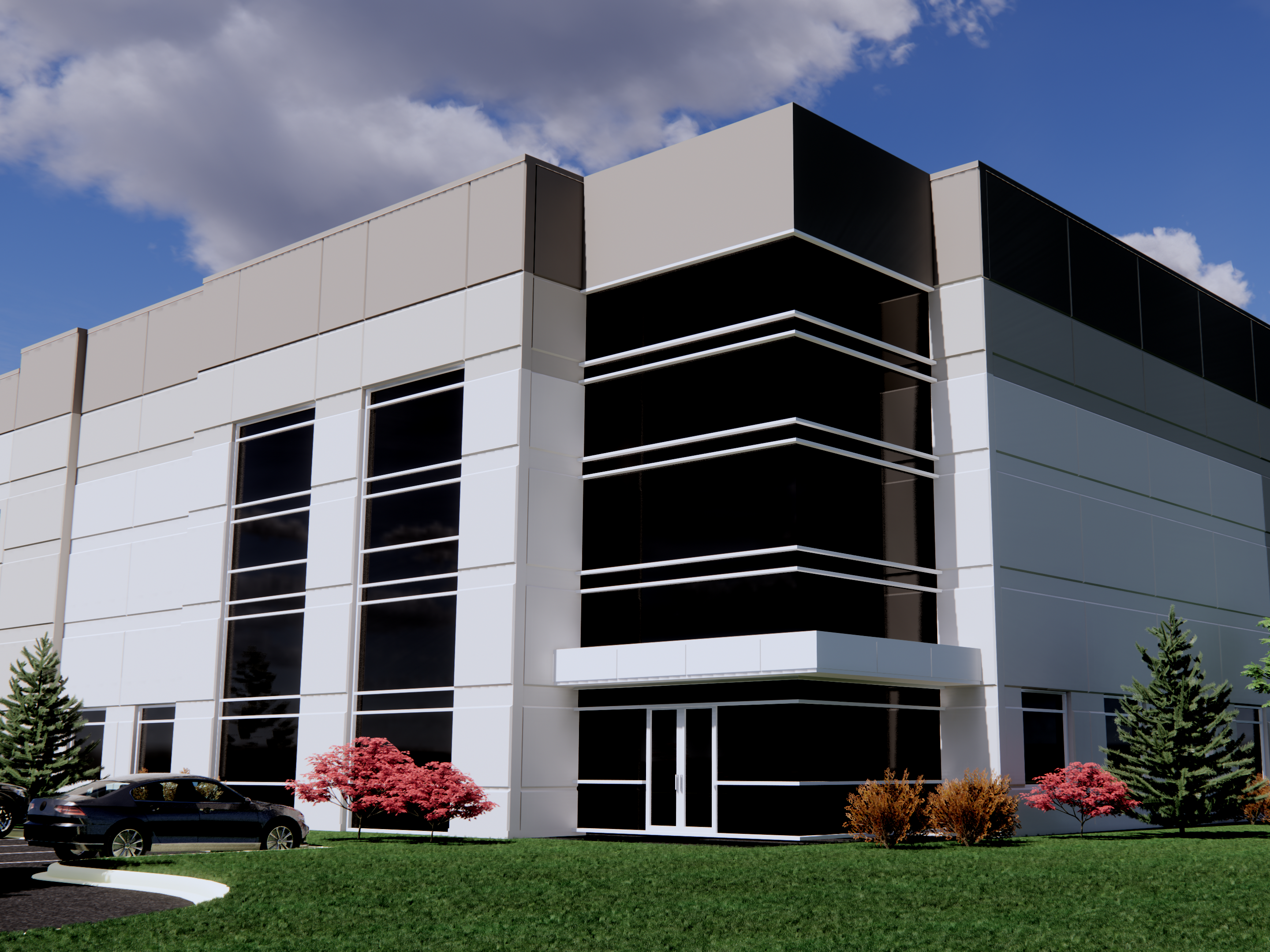 Rendering of Oak Forest Logistics Center.