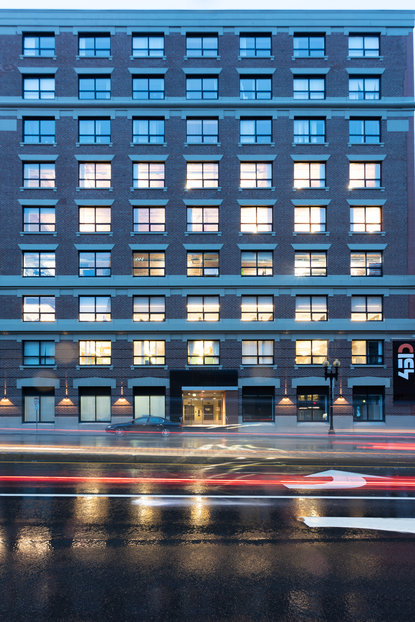 Exterior shot of the 451 D Street building in Boston