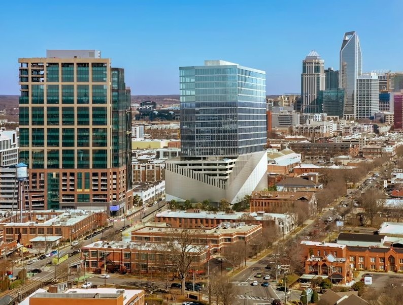 Stiles and Shorenstein Properties have topped out 110 East in Charlotte, N.C.