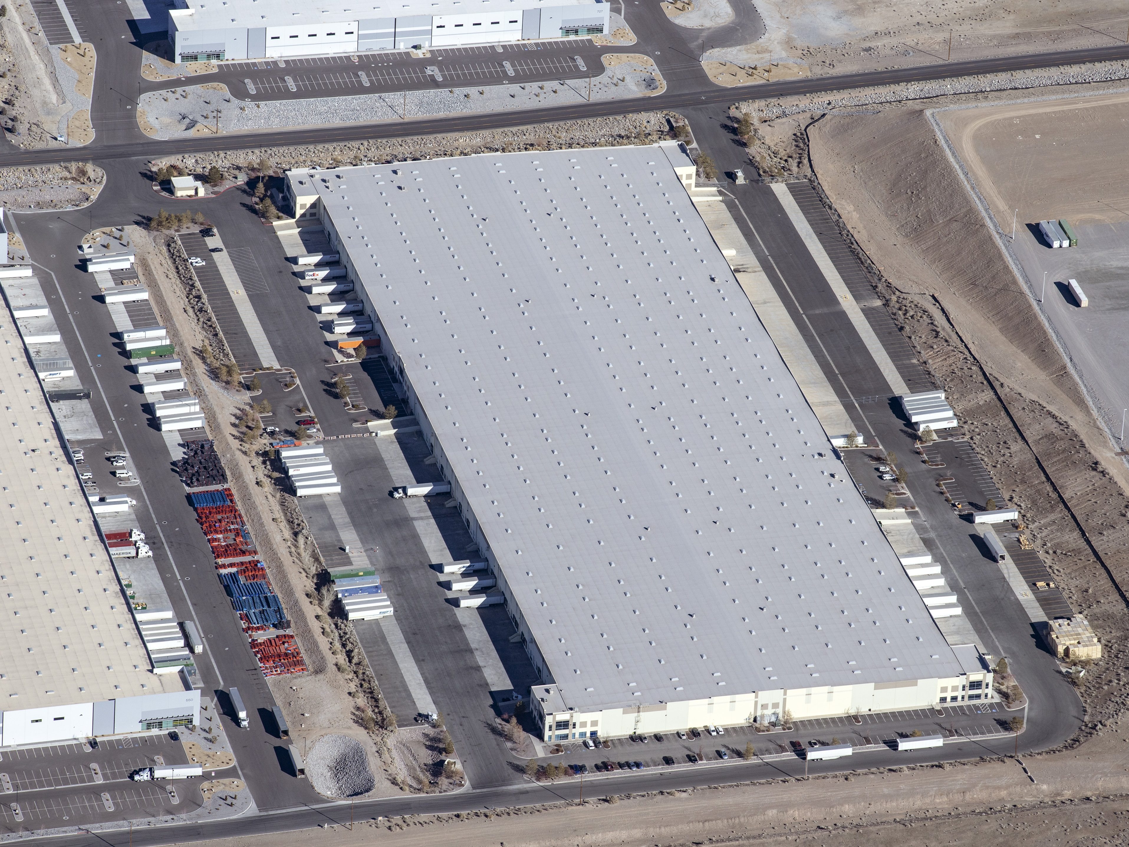 Completed in 2008, the Class A industrial asset comprises 200 trailer stalls on a 34-acre site. Image courtesy of Westcore Properties