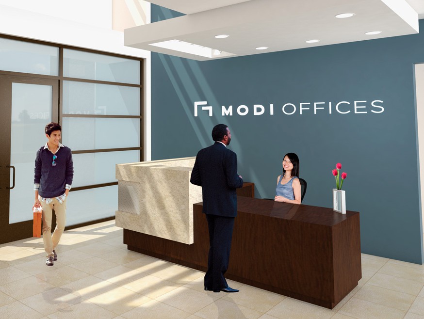 Rendering of Modi Offices in Irvine, Calif.