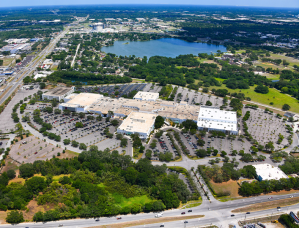 Aerial view of NetPark Tampa Bay at 5701 E. Hillsborough Ave.