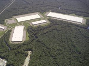 Aerial view of New Kent Logistics Center