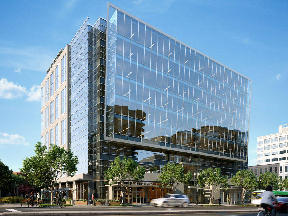 Rendering of the office building at 3901 Fairfax Drive in Arlington, Va.