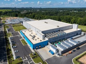 Aerial view of the first data center in the Edged Atlanta campus