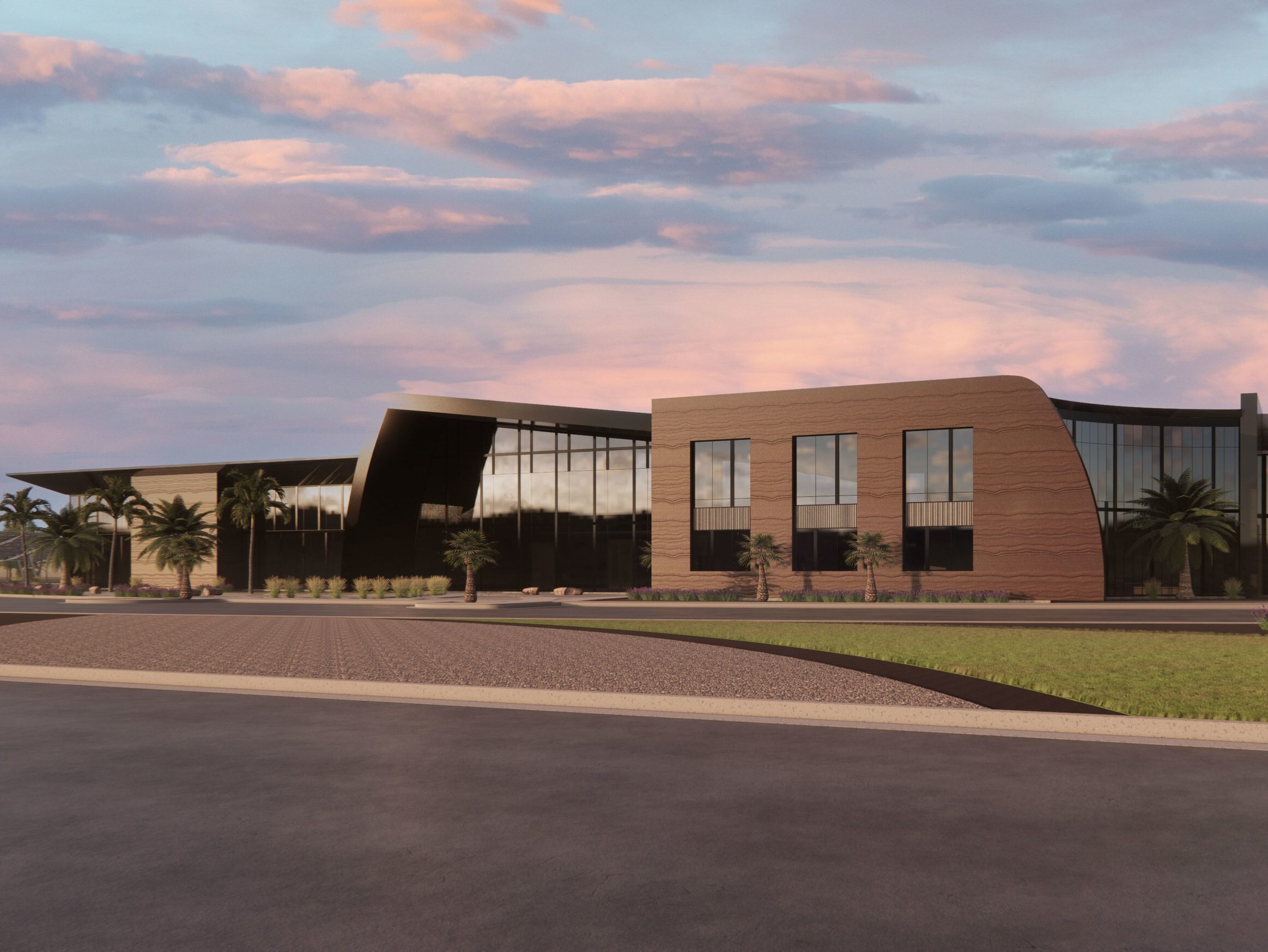 Rendering of planned Novva data center slated to break ground in Mesa, Ariz.