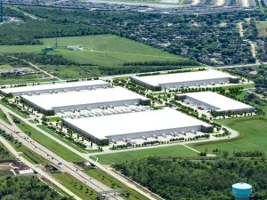 Aerial rendering of TCC's Blue Ridge Commerce Center in Houston, Texas