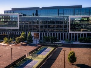 One Santana West, a 375,000-square-foot office building in San Jose