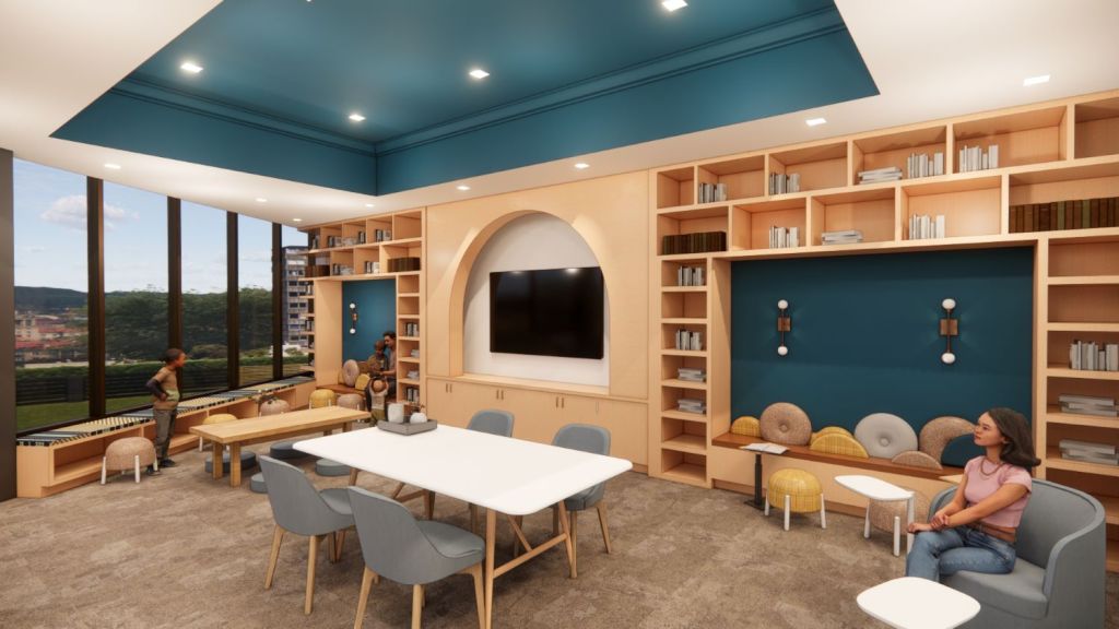 Interior rendering of the Christian Science Reading Room in Boston