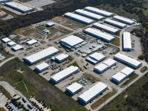 Exterior shot of Corbin Industrial Park in Denton, Texas.