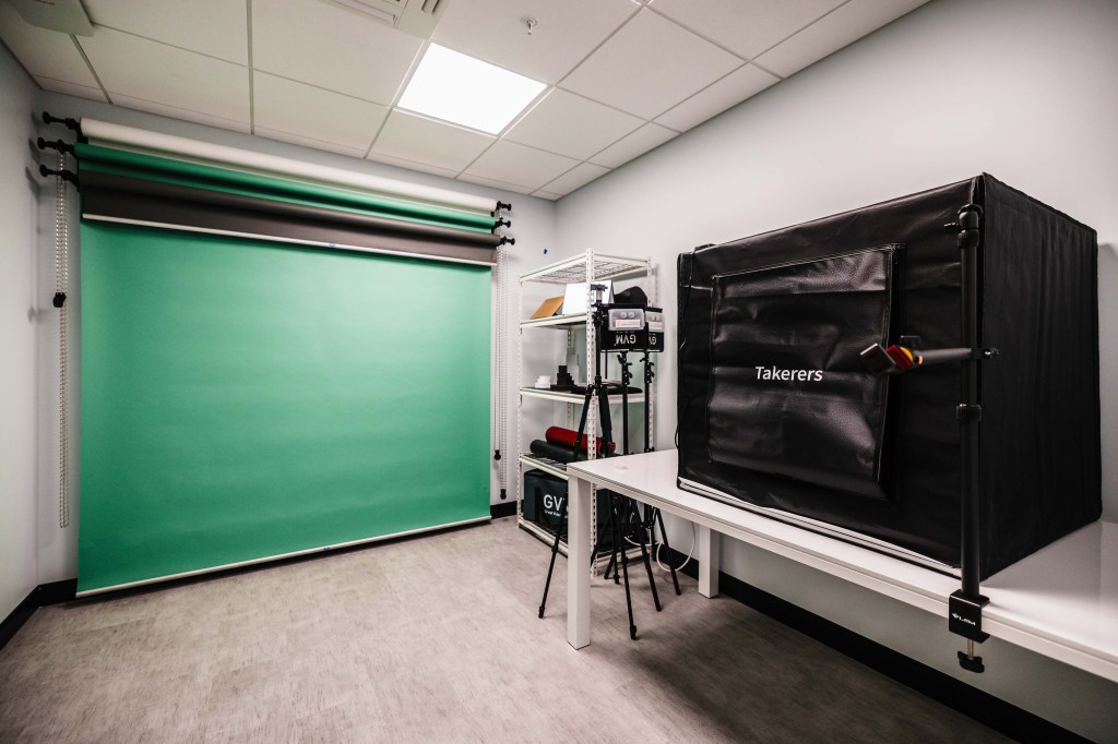 Photo studio inside Launchbox's Latham facility.