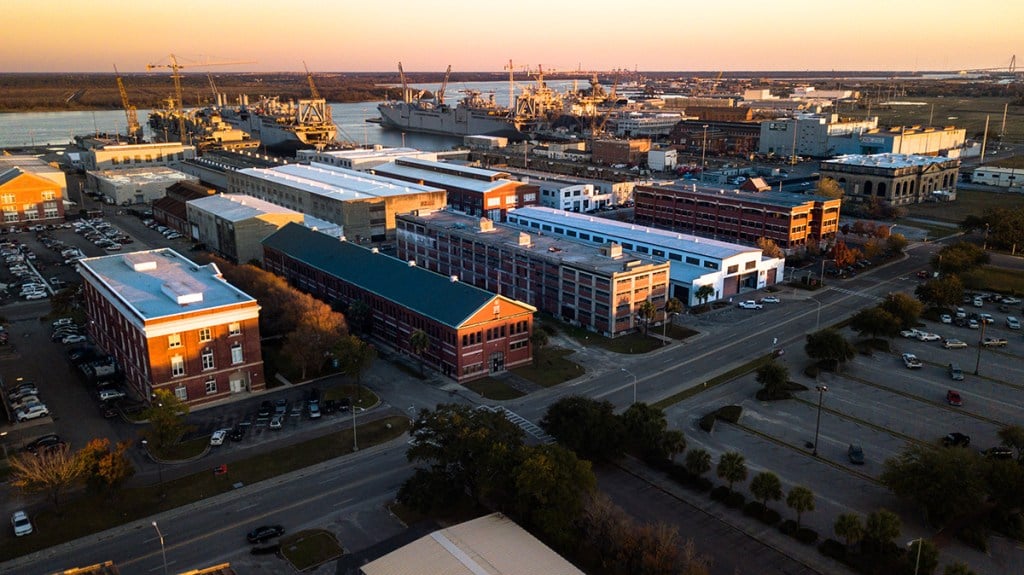 Originally a dry dock in North Charleston, S.C., Navy Yard Charleston now includes a 1.3 million-square-foot mixed-use redevelopment project spearheaded by Jamestown. Beyond shopping and dining, the development is slated to include office space and residences. Same as similar projects in the Sun Belt, Navy Yard Charleston is a testament to the region’s healthy retail demand.