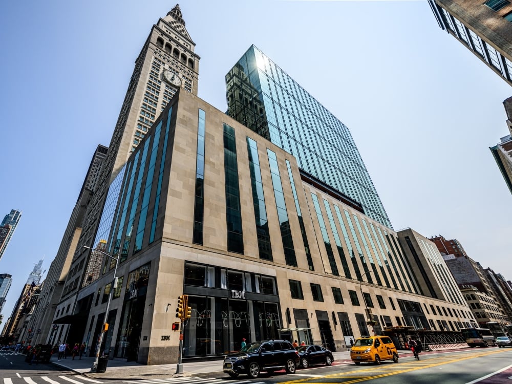 Exterior shot of One Madison Avenue in Manhattan.