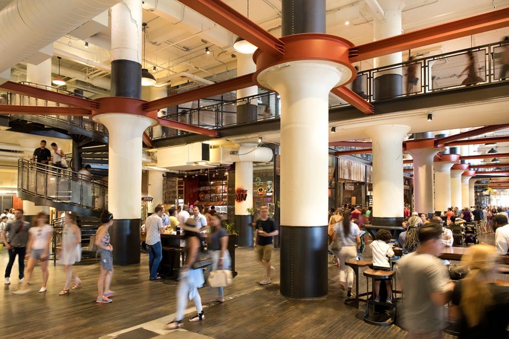 Located in Atlanta, Ponce City Market opened in 2014, spans five buildings and covers 3 million square feet. The mixed-use property, which previously served as a Sears facility, offers a mix of local and international retail and dining options. The community includes a food hall, as well as office and residential space