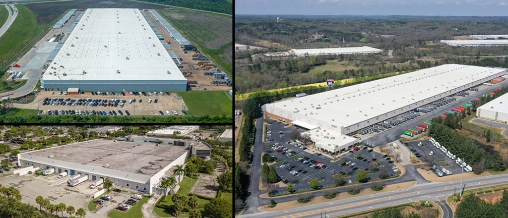 Home Depot Cedar Port Distribution Center in Baytown, Texas; Havertys Distribution Center in Braselton, Ga.; and 10000 NW 15th Terrace in Miami, Fla.