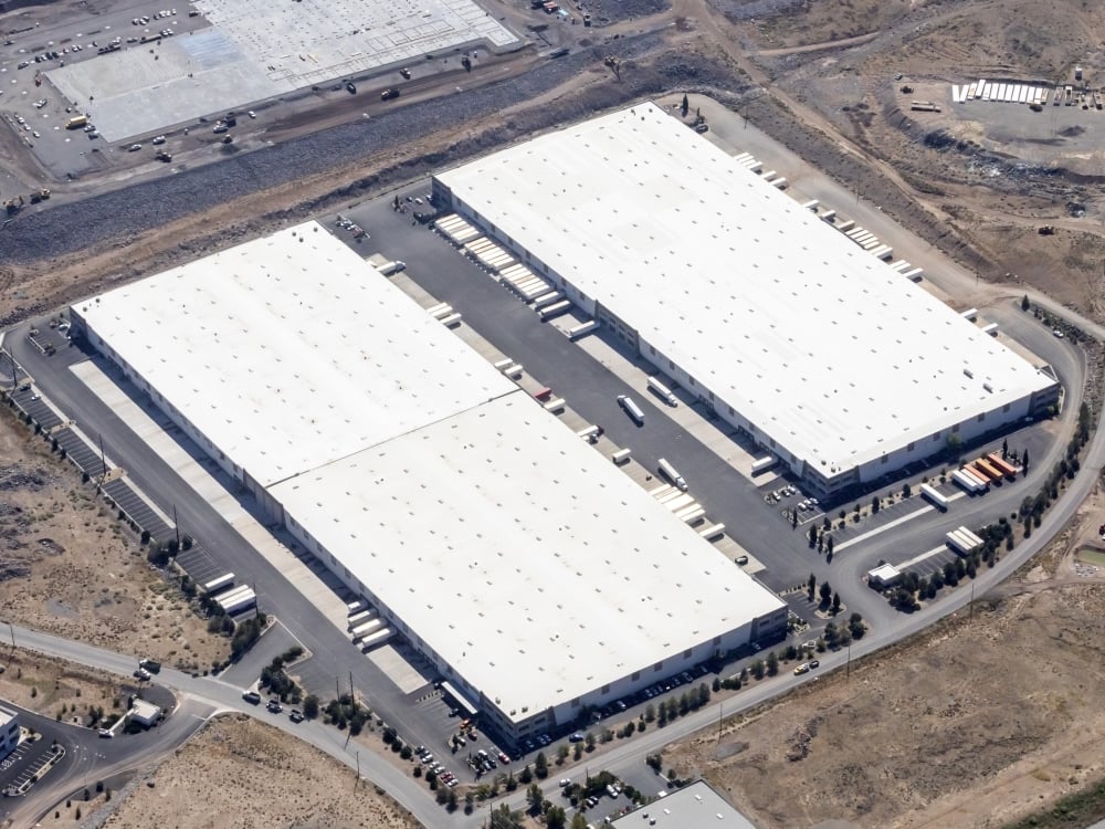 Exterior shot of USA Parkway Distribution Center in Sparks, Nev.