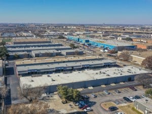 Drone shot of one of the buildings purchased by Basis Industrial