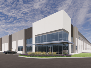 Exterior shot of GreensPORT Logistics Park in Houston.