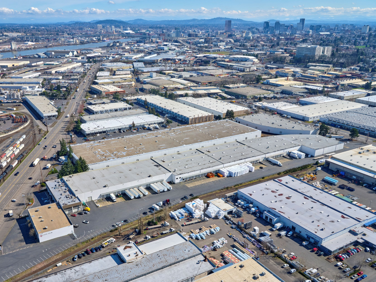 Aerial shot of the Northwest Corporate Park Building 11 in Portland, Ore.