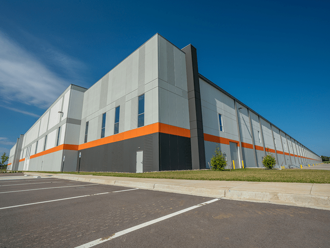 Exterior shot of I-64 Commerce Center's Building A, a 1 million-square-foot facility in Shelbyville, Ky.