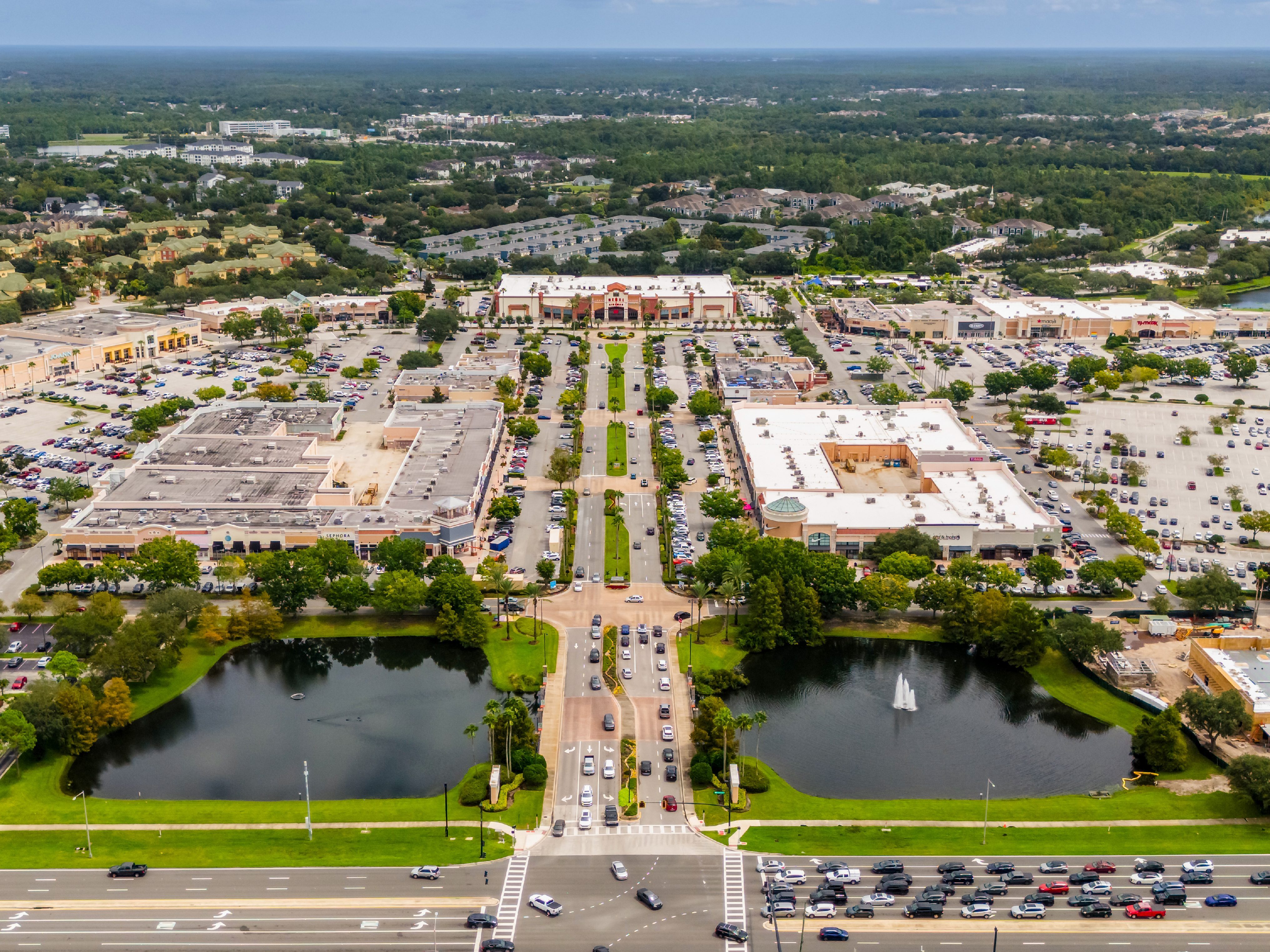 Aerial Shot of Waterford Lakes Town Center