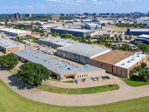 Aerial view of part of the Dallas light industrial portfolio.