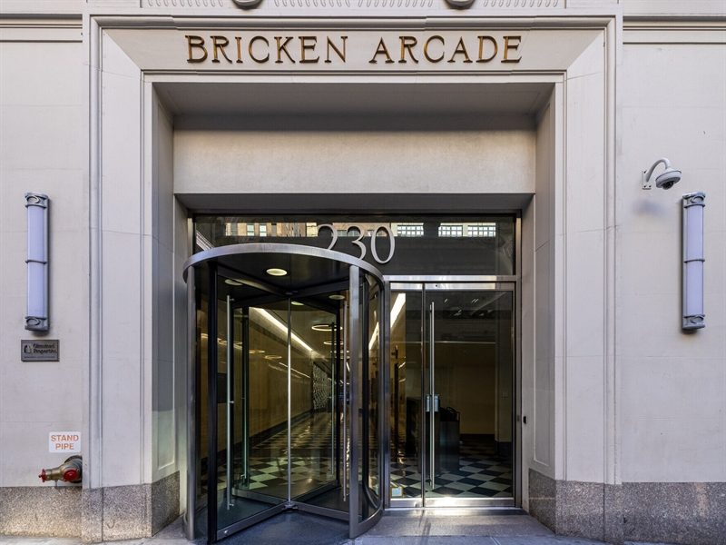 The Bricken Arcade is a 149,000-square-foot mid-rise office building in Manhattan's Garment District.