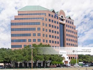 Exterior shot of One Ridgmar Centre, a 177,199-square-foot, Class A office building in Fort Worth, Texas.