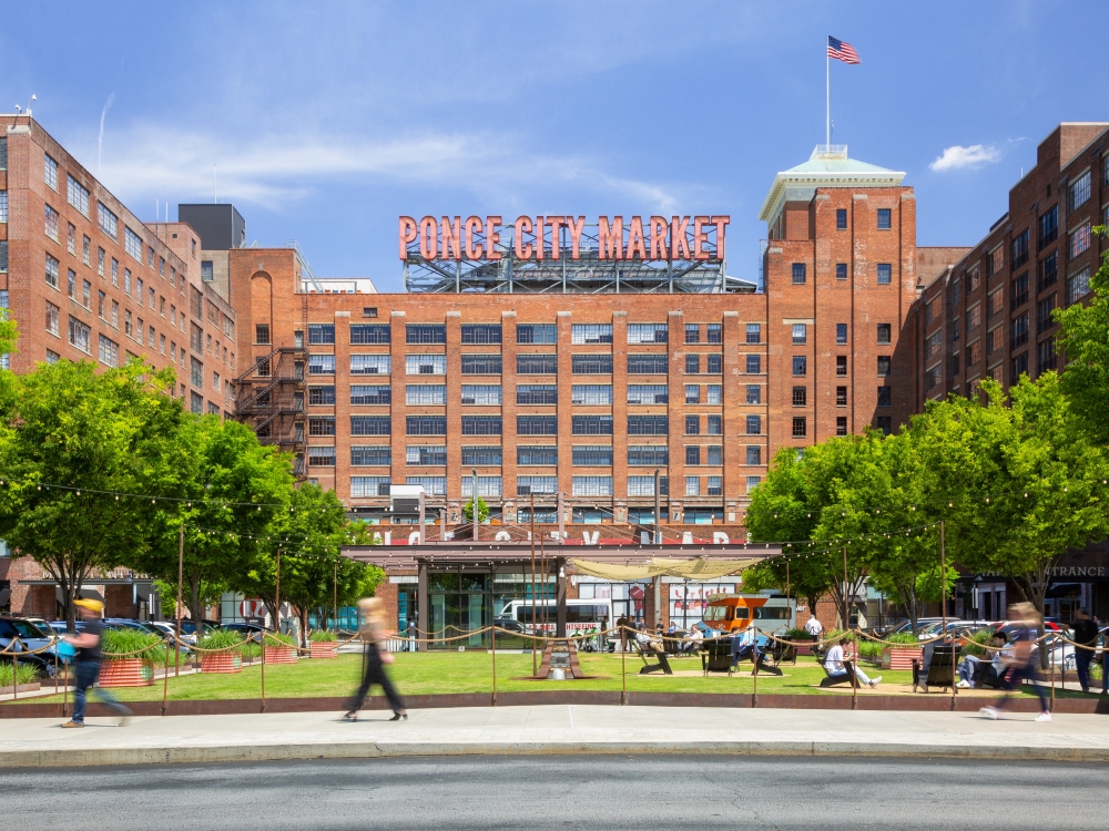 Exterior shot of Ponce City Market in Atlanta.