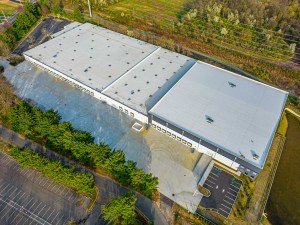 Aerial shot of the industrial facility at 461 Ridge Road in Monmouth Junction, N.J.