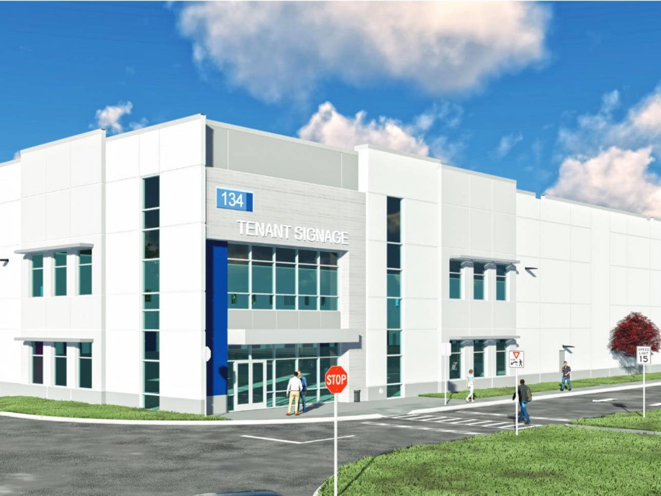 Rendering of Maybrook Logistics Center, an industrial facility in Montgomery, N.Y.