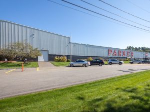 Exterior photo of the industrial building at 21 Parker Drive in Avon, Mass.