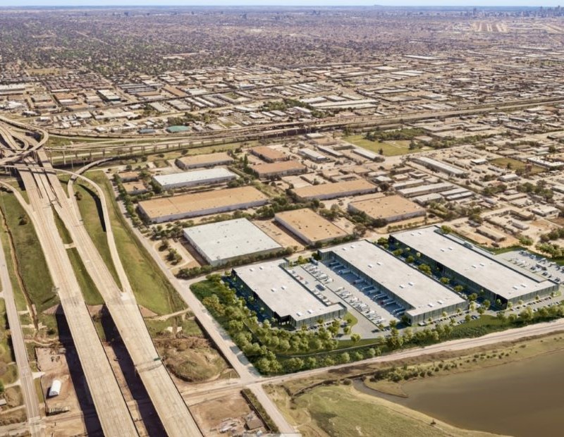 The three planned industrial buildings of 635 Exchange in Dallas