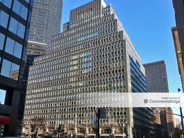 Exterior shot of the office building at 99 Park Ave. in Manhattan.