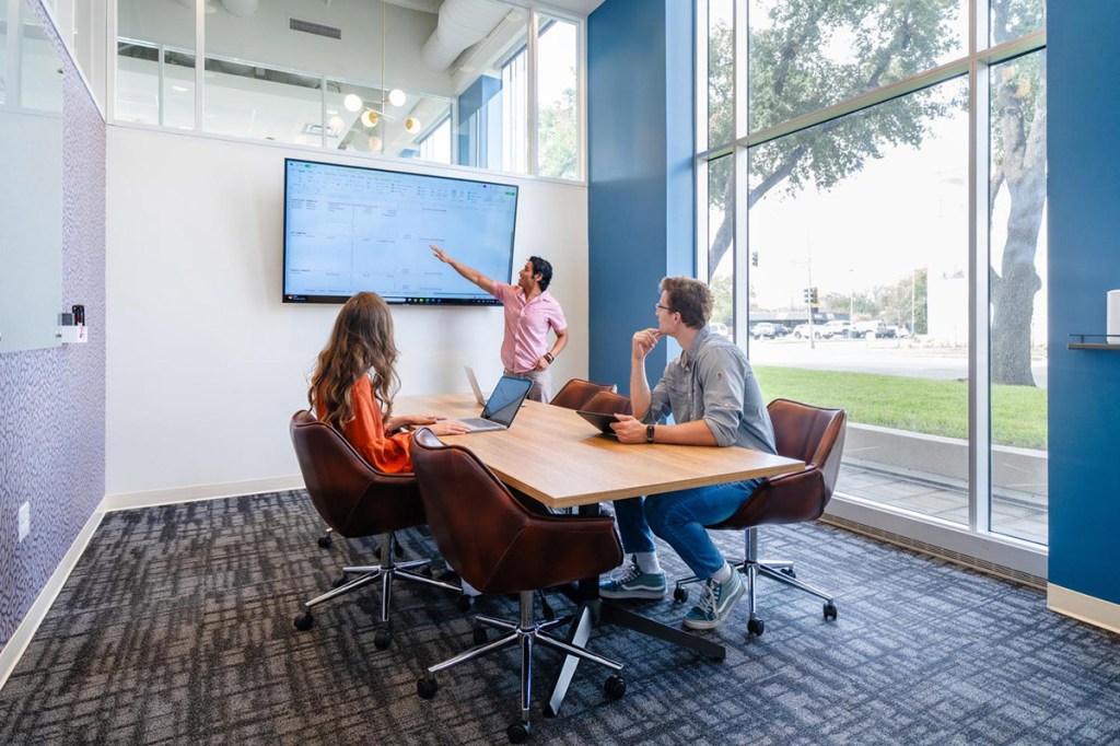 CADDO's wireless display capability, using native Microsoft and Apple casting technology, at its Lakewood, Texas, location. 