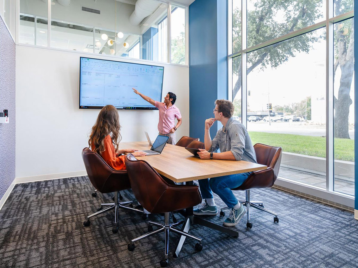 CADDO's wireless display capability, using native Microsoft and Apple casting technology, at its Lakewood, Texas, location.