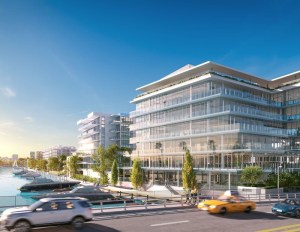 Rendering of the One Kane Concourse office building on Miami’s Bay Harbor Islands