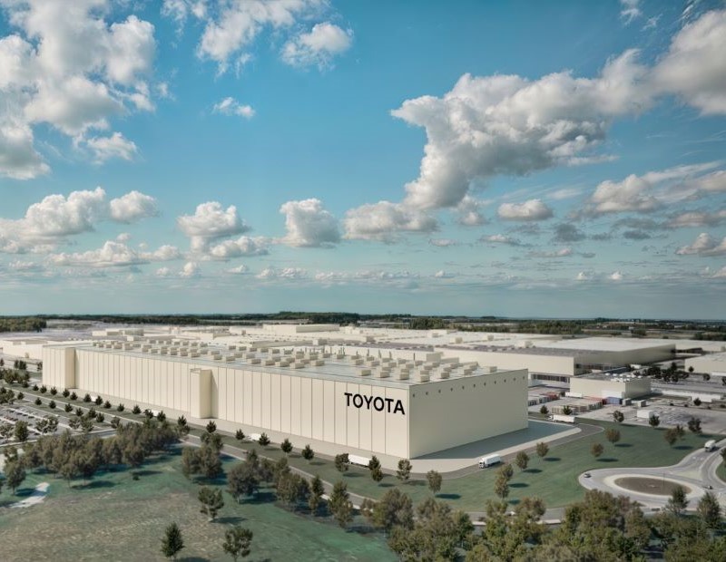 Rendering of Toyota Kentucky's planned $922 million advanced paint facility in Georgetown, Ky.