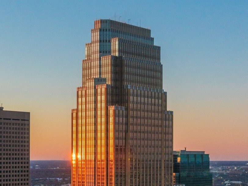 Exterior shot of Wells Fargo Center in Minneapolis.