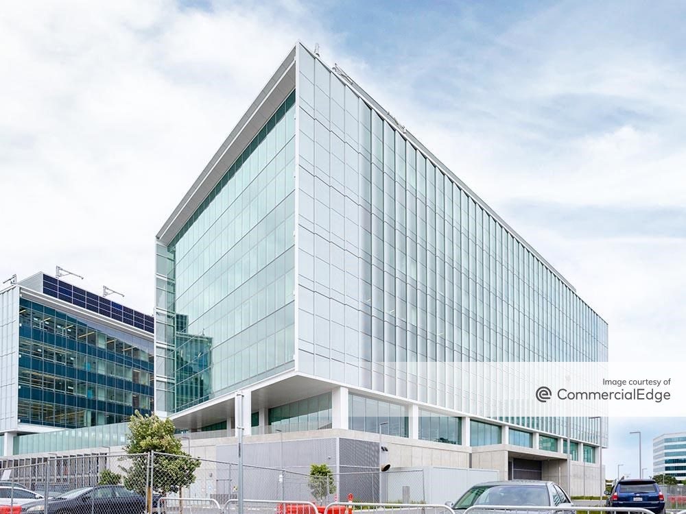 Exterior shot of 3000 Marina Blvd., an office property within GENESIS Marina, a life science complex in South San Francisco.