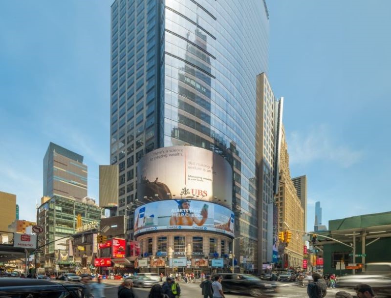 The 3 Times Square tower in Midtown Manhattan