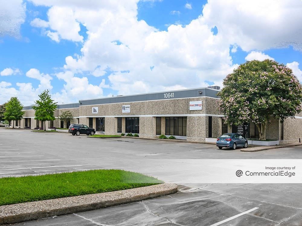 Exterior shot of West Belt Business Park, an industrial park in Houston.