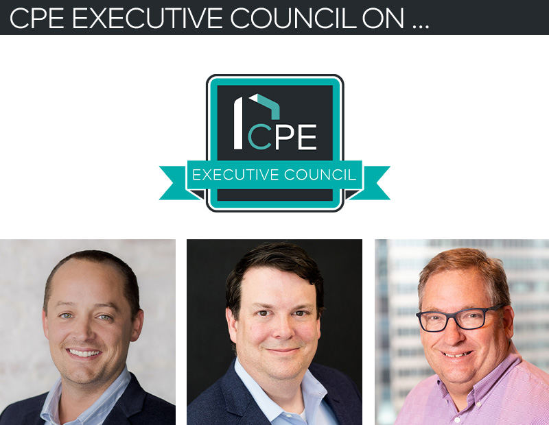 CPE Executive Council featuring Keegan, Poag and Ebeling