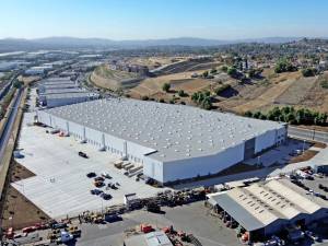 Aerial shot of West Valley Logistics in Pomona, Calif., an industrial submarket of Los Angeles.