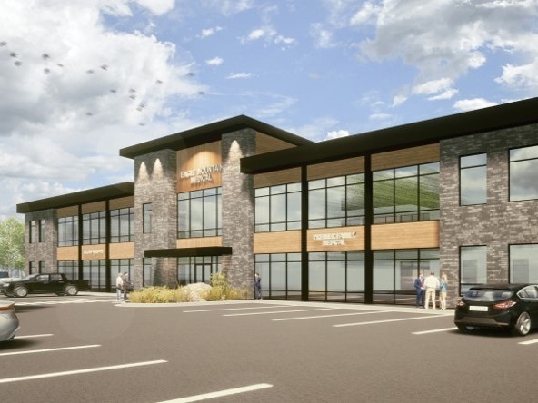 Exterior rendering of Eagle Mountain Medical Center in Eagle Mountain, Utah.