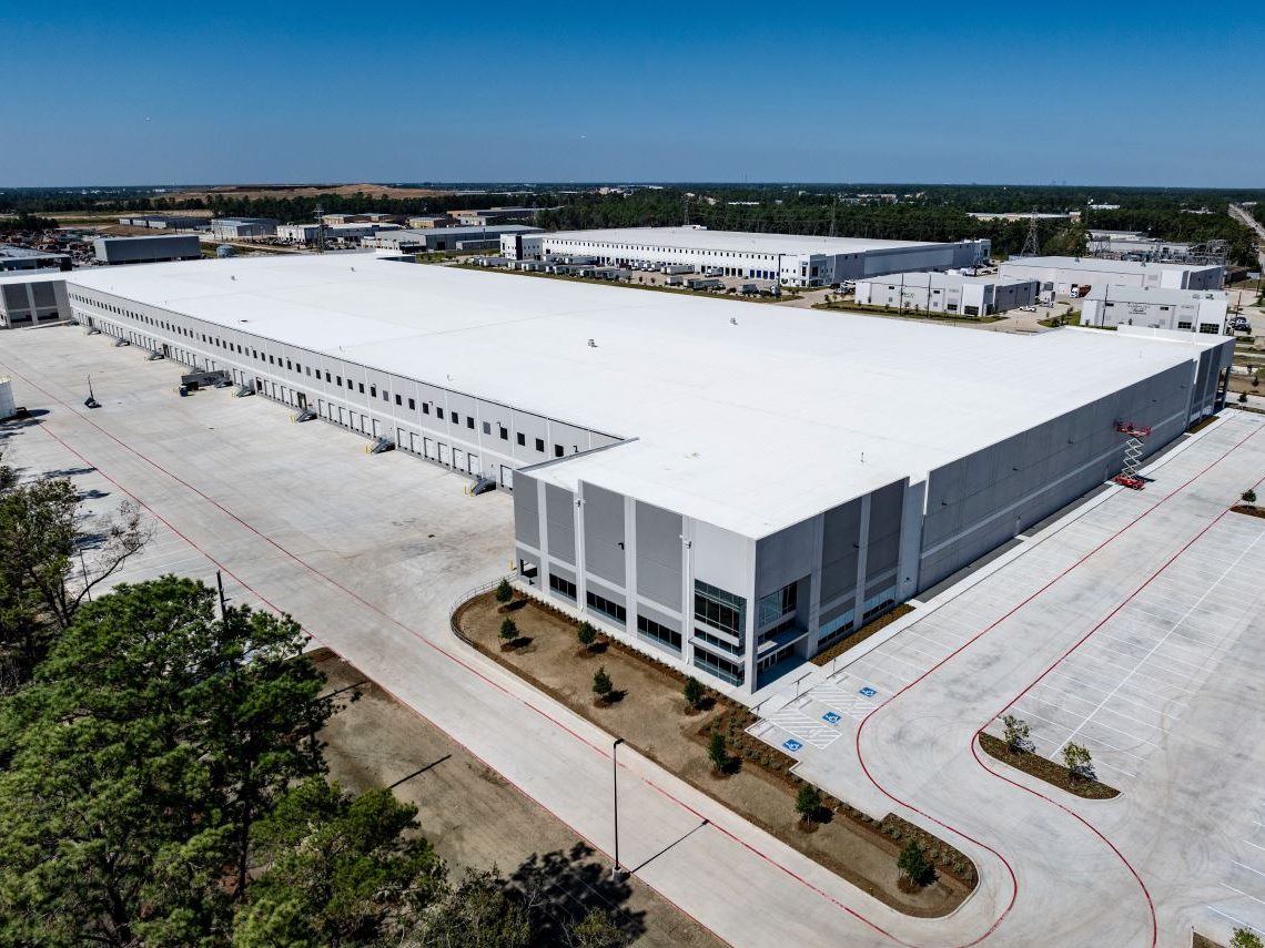 Exterior shot of Maverick Distribution, that recently came online in Houston