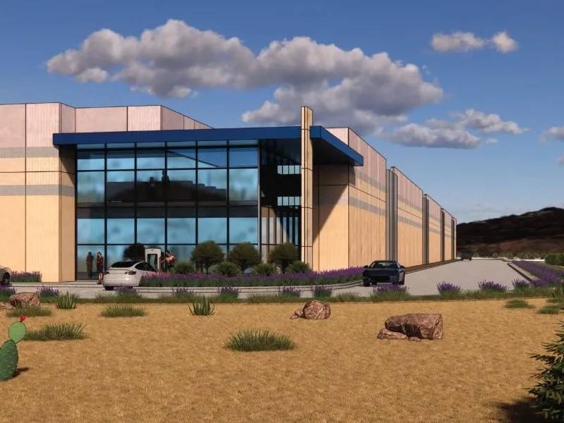 Rendering of PowerHouse and Harrison Street's data center project in Reno, Nev.