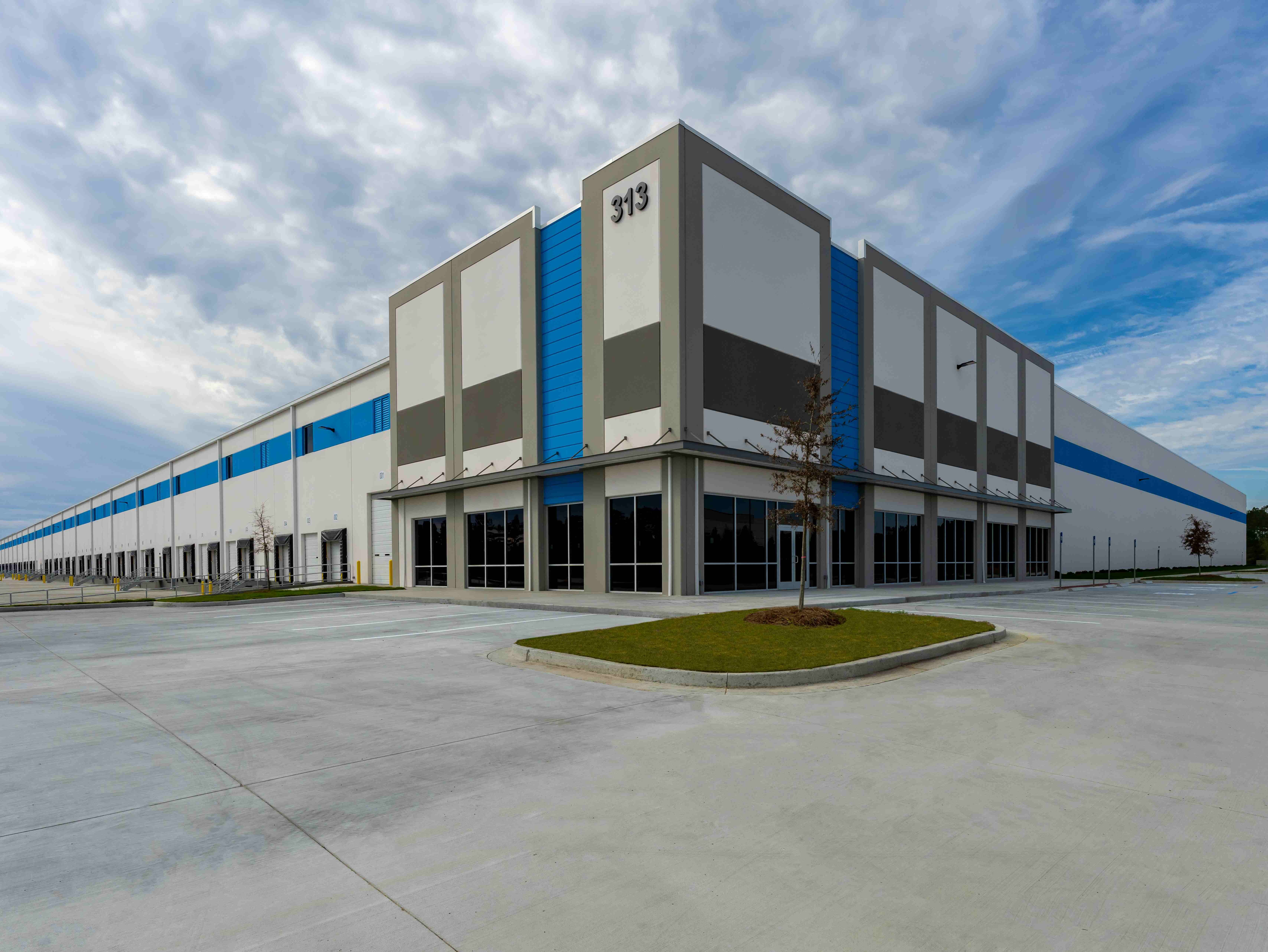 Exterior shot of Building D at Tradeport East Business Center in Midway, Ga.,