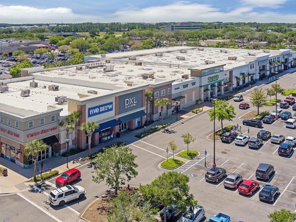 aerial shot of The Markets at Town Center